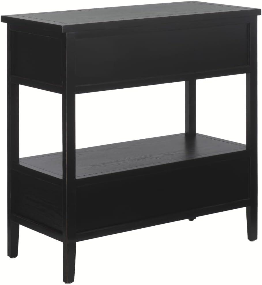 Branson Transitional 3-Drawer Black Sideboard - 32" Wide