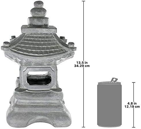 Chengdu Pagoda Gray Resin Asian Lantern Statue