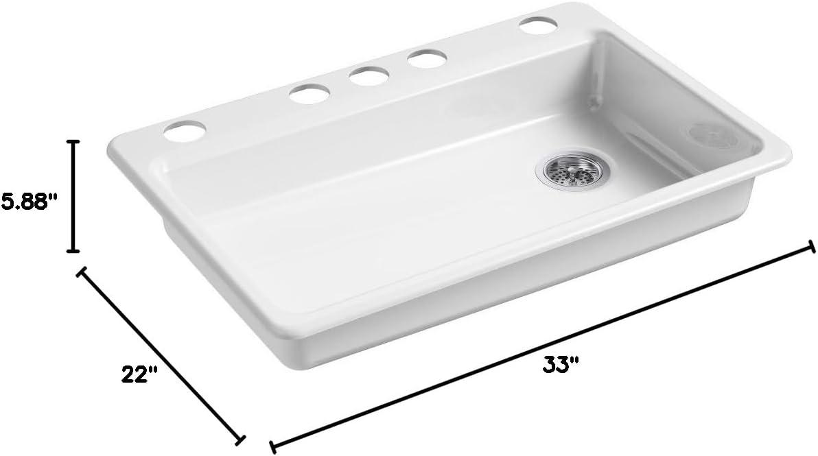 Riverby® 33" L x 22" W Undermount Single Bowl Kitchen Sink