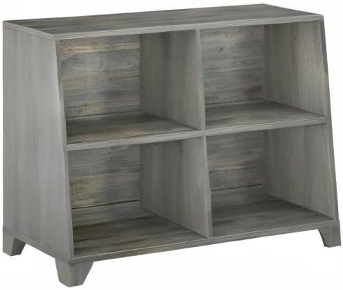 Max & Lily Bookshelf, 4 Shelves Bookcase, Solid Wood Bookshelves for Bedroom