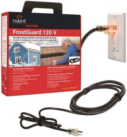 nVent Raychem Black 12 ft FrostGuard Pipe Freeze Protection Cable