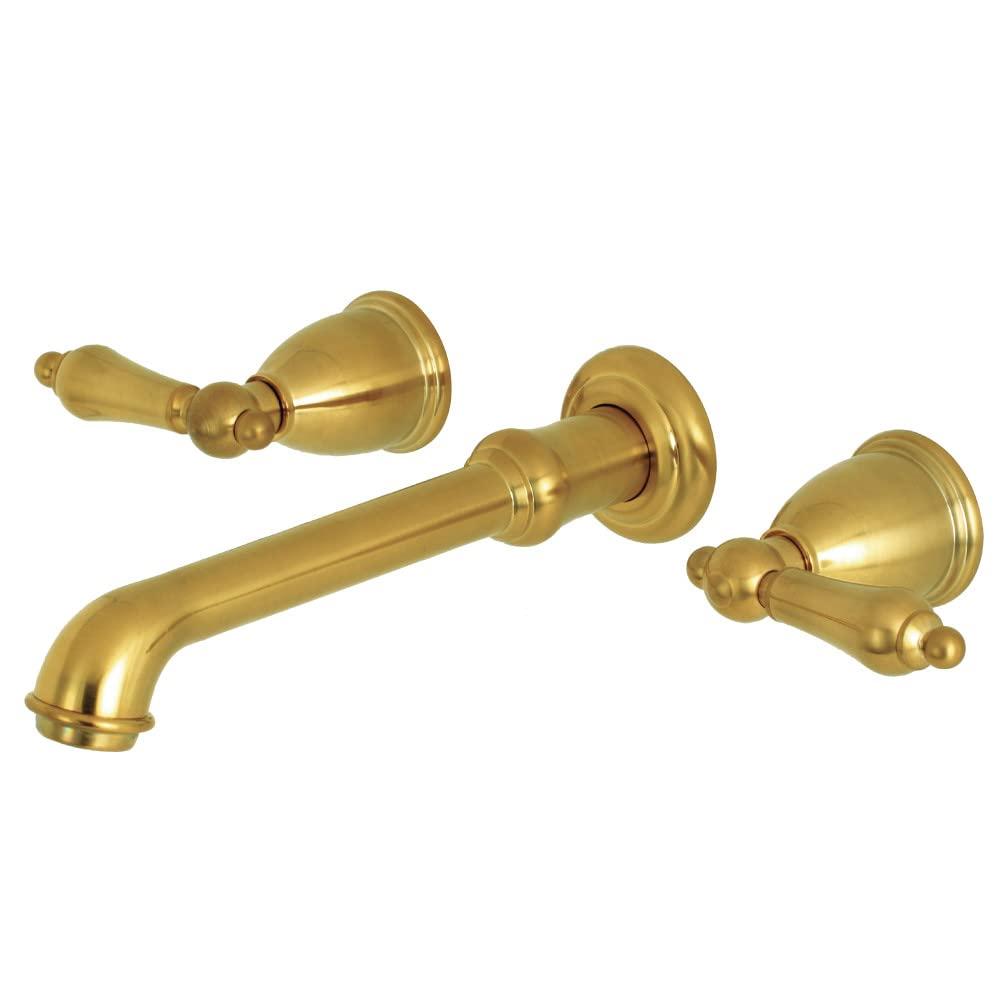 Kingston Brass English Country Two-Handle 3-Hole Wall Mount Roman Tub Faucet