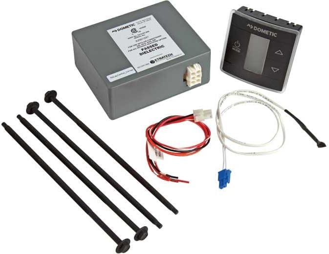 Black Digital Programmable Furnace Thermostat Kit with LCD Display