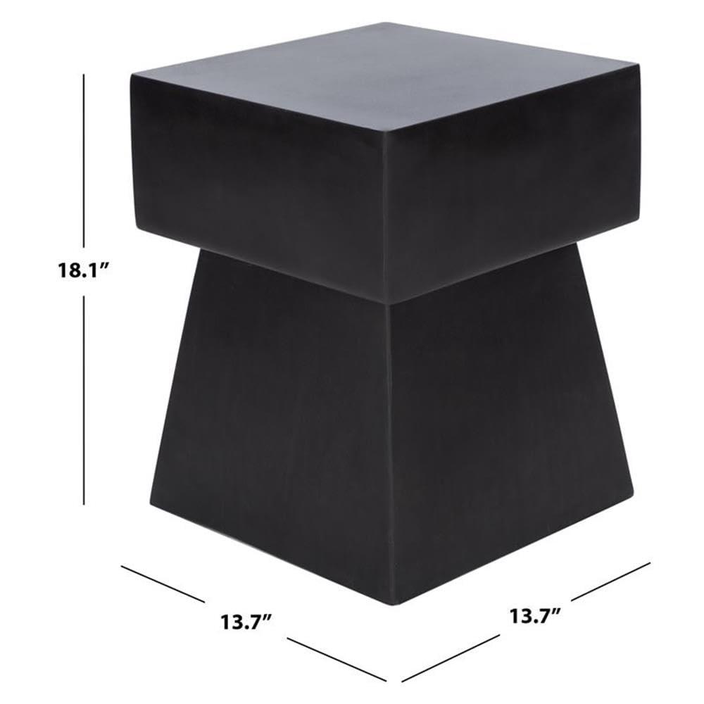 Zen Accent Stool - Indoor/Outdoor - VNN1000 - Black - Safavieh