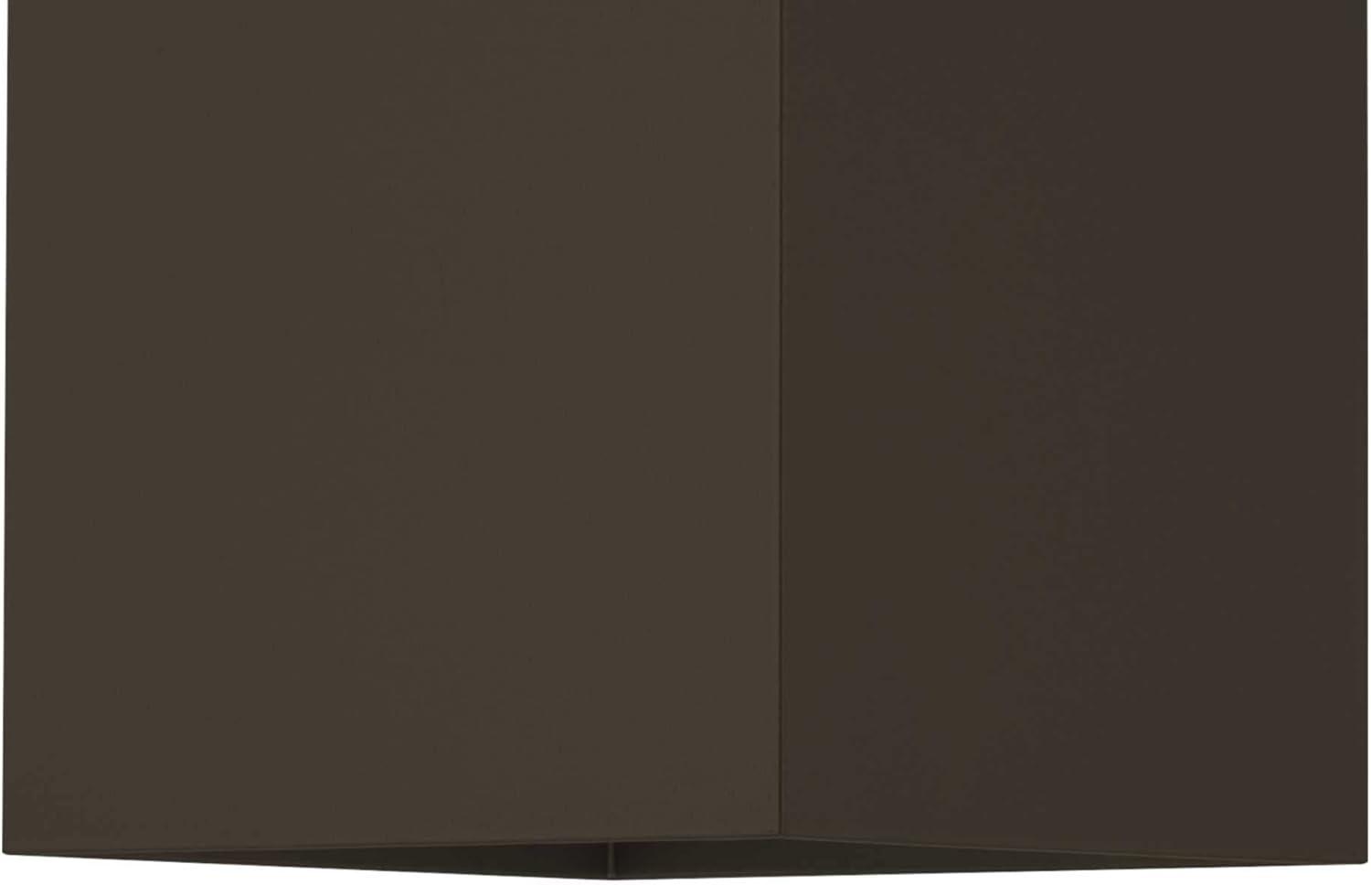 Progress Lighting, Square Collection, 1-Light Outdoor Wall Light, Antique Bronze, Material: Aluminum, Finish Color: White