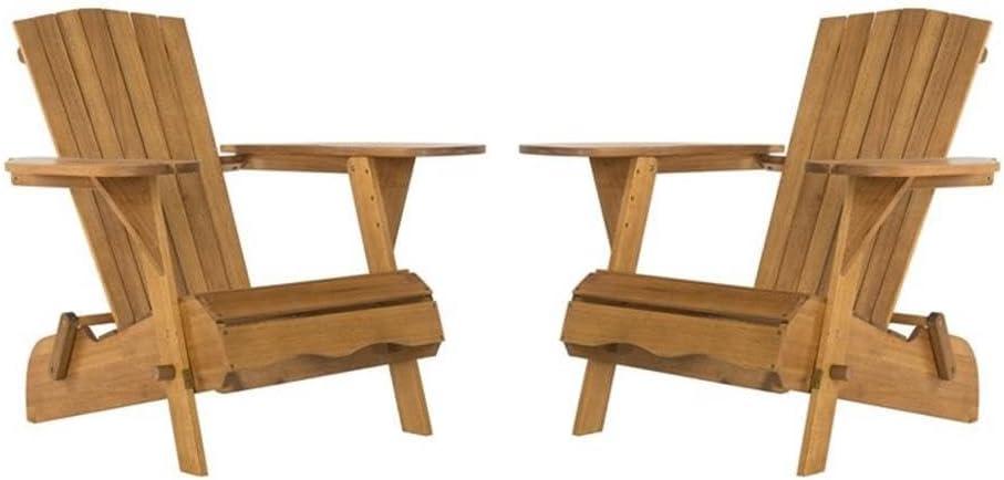 Breetel Adirondack 2 Per Box Indoor/Outdoor (Set Of 2) - PAT7034 - Natural - Safavieh
