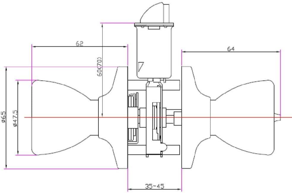 Design House Terrace 6-Way Universal Keyed Entry Door Knob, Satin Nickel