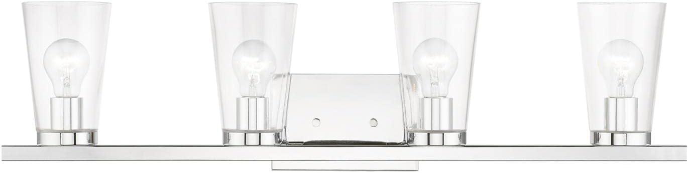 Livex Lighting Cityview 4 - Light Vanity in  Polished Chrome