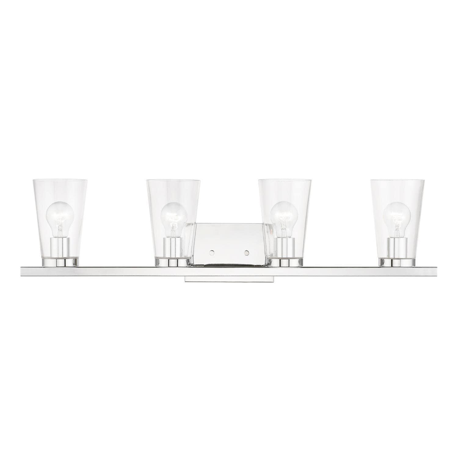 Livex Lighting Cityview 4 - Light Vanity in  Polished Chrome