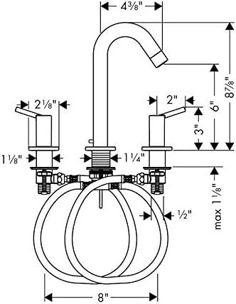 Talis S Hansgrohe Widespread Standard Bathroom Faucet