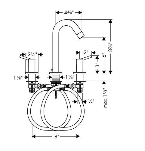 Talis S Hansgrohe Widespread Standard Bathroom Faucet
