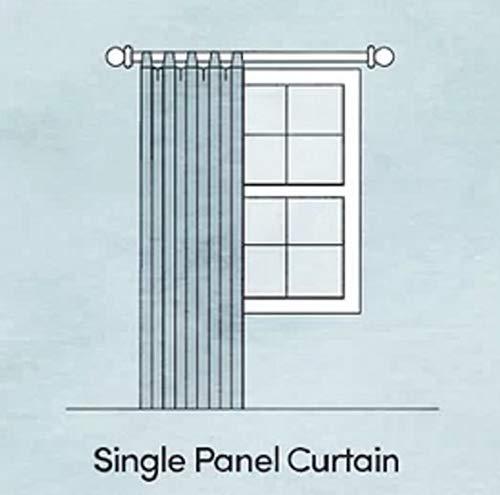 Venice Collections Polyester Room Darkening Curtain Single Panel