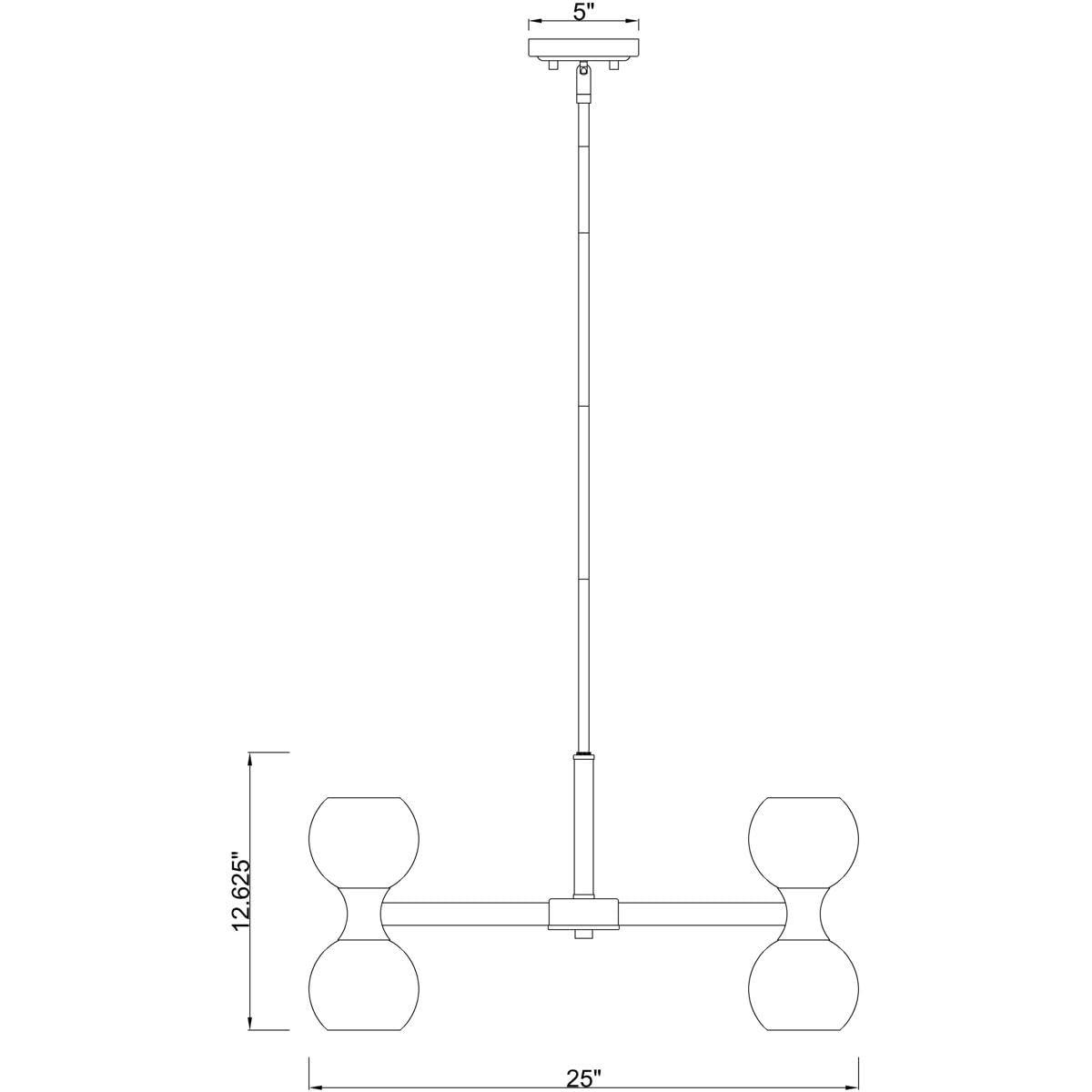 Z-Lite Artemis 10 - Light Chandelier in  Modern Gold