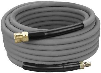 50' Gray Heavy Duty Pressure Washer Hose with Couplers