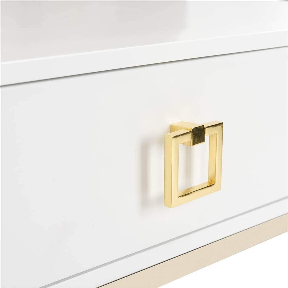 Zarina Modern Cross Leg End Table - White - Safavieh.