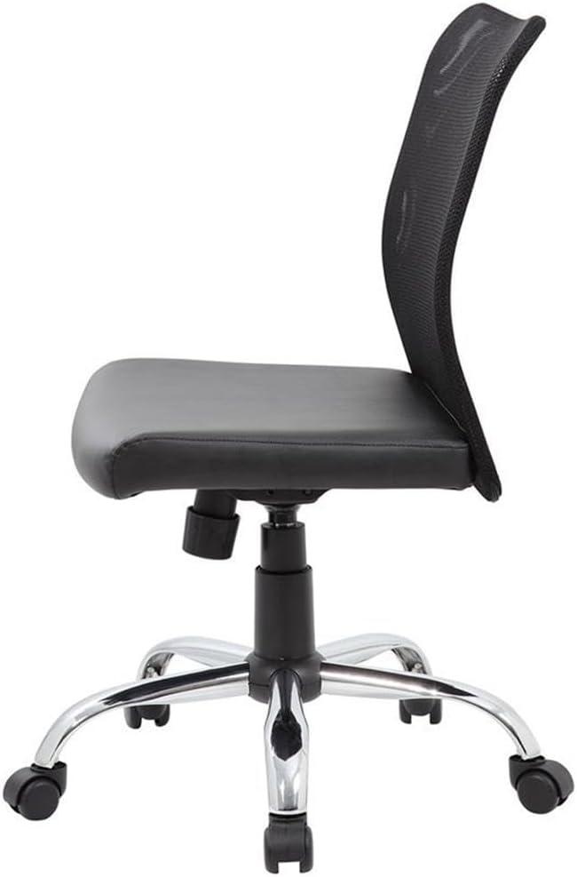 Boss Office Budget Mesh Back Swivel Task Chair in Black