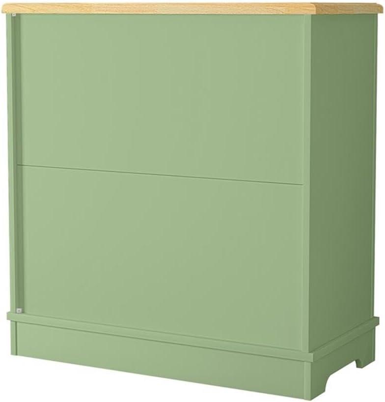 LIVILAND 30 in. Storage Sideboard Buffet Accent Cabinet - Green