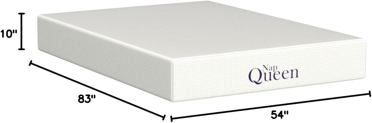 NapQueen 10" Full Bamboo Charcoal Memory Foam Mattress