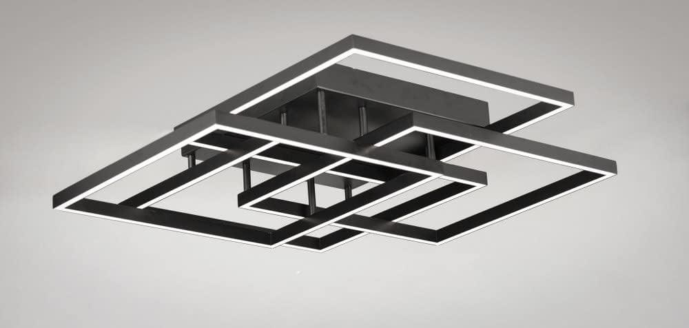 E21518-BK-ET2 Lighting-Traverse-112W 1 LED Flush Mount-31 Inches wide by 6 inches high-Black Finish