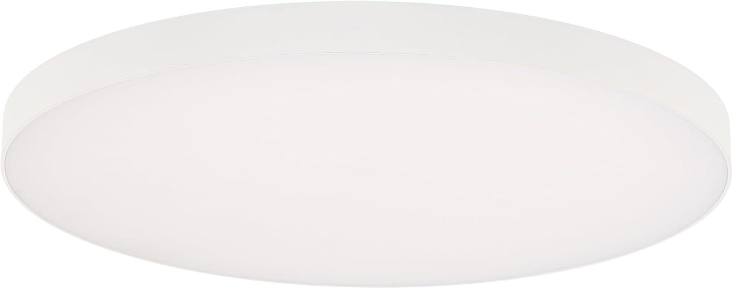 WAC Limited Edgeless Round Acrylic Dimmable LED Flush Mount Light With Color Temperature Switch: 2700K, 3000K, 3500K, 4000K, and 5000K