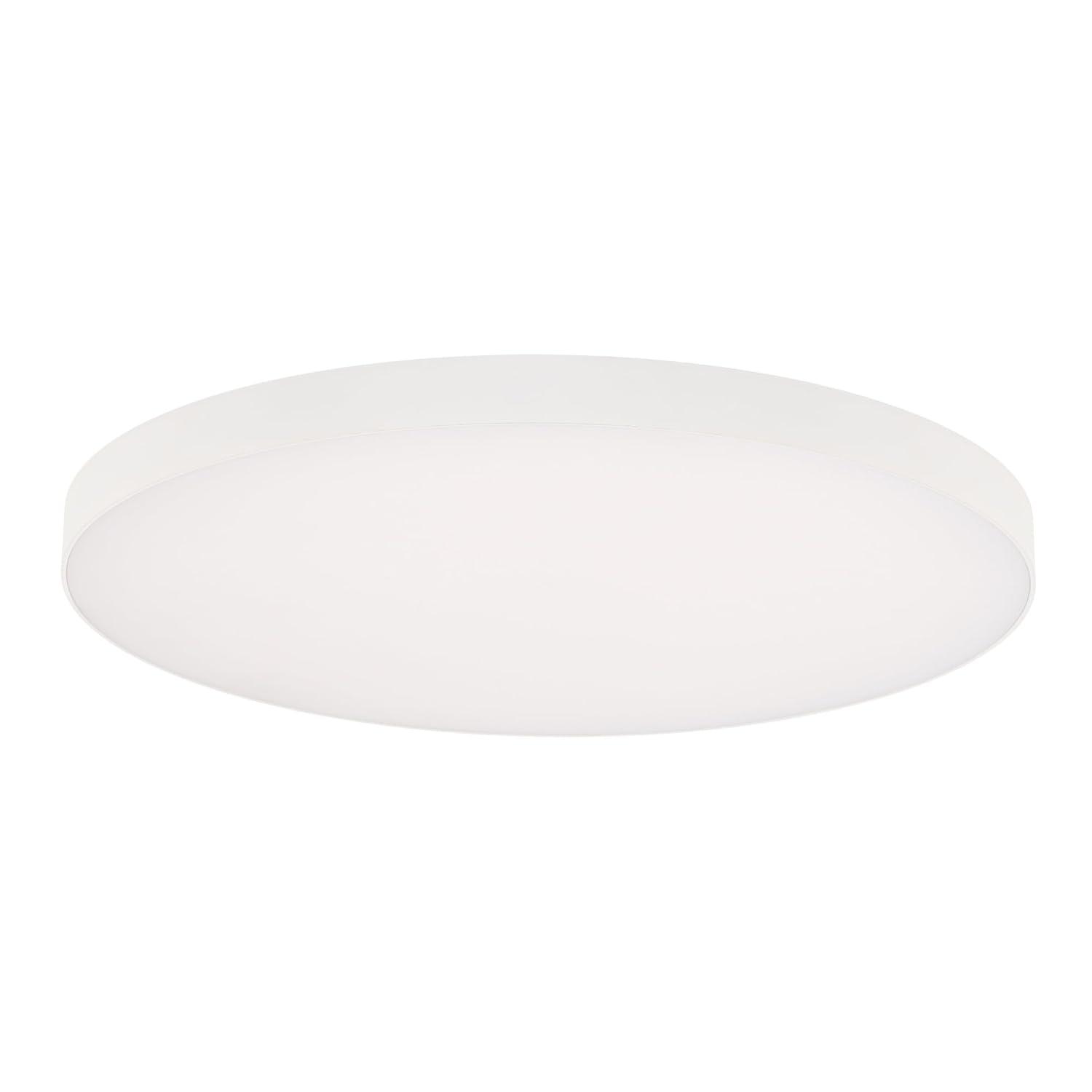 WAC Limited Edgeless Round Acrylic Dimmable LED Flush Mount Light With Color Temperature Switch: 2700K, 3000K, 3500K, 4000K, and 5000K