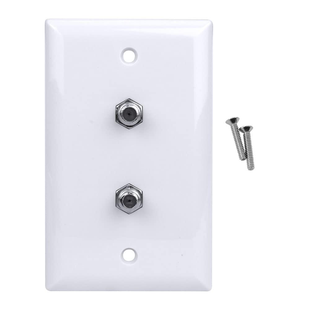 Skywalker Signature Series, Wall Plate W/Dual F-81, White
