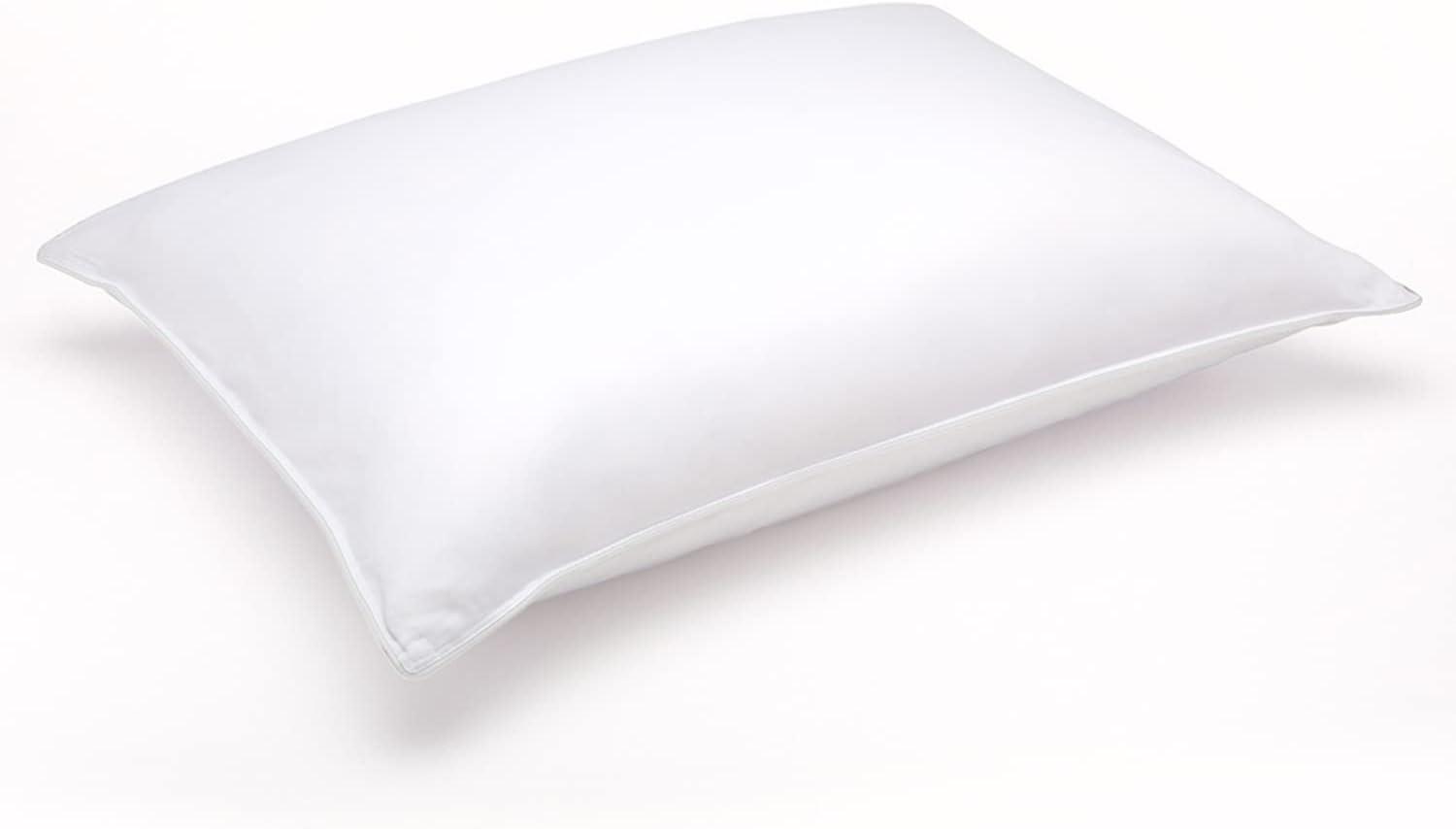 Soft White Goose Down Hypoallergenic Pillow for Stomach Sleepers