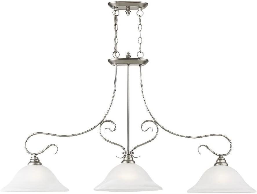 Livex Lighting Coronado 3 - Light Island Pendant Light in  Brushed Nickel