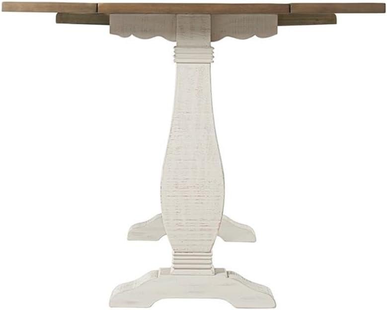 Martin Svensson Home Napa Solid Wood Flip Top Sofa Table White Stain and Natural