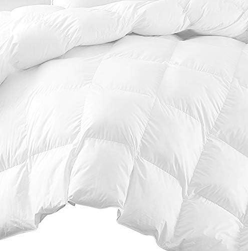 Twin White Cotton Down Goose Bedspread