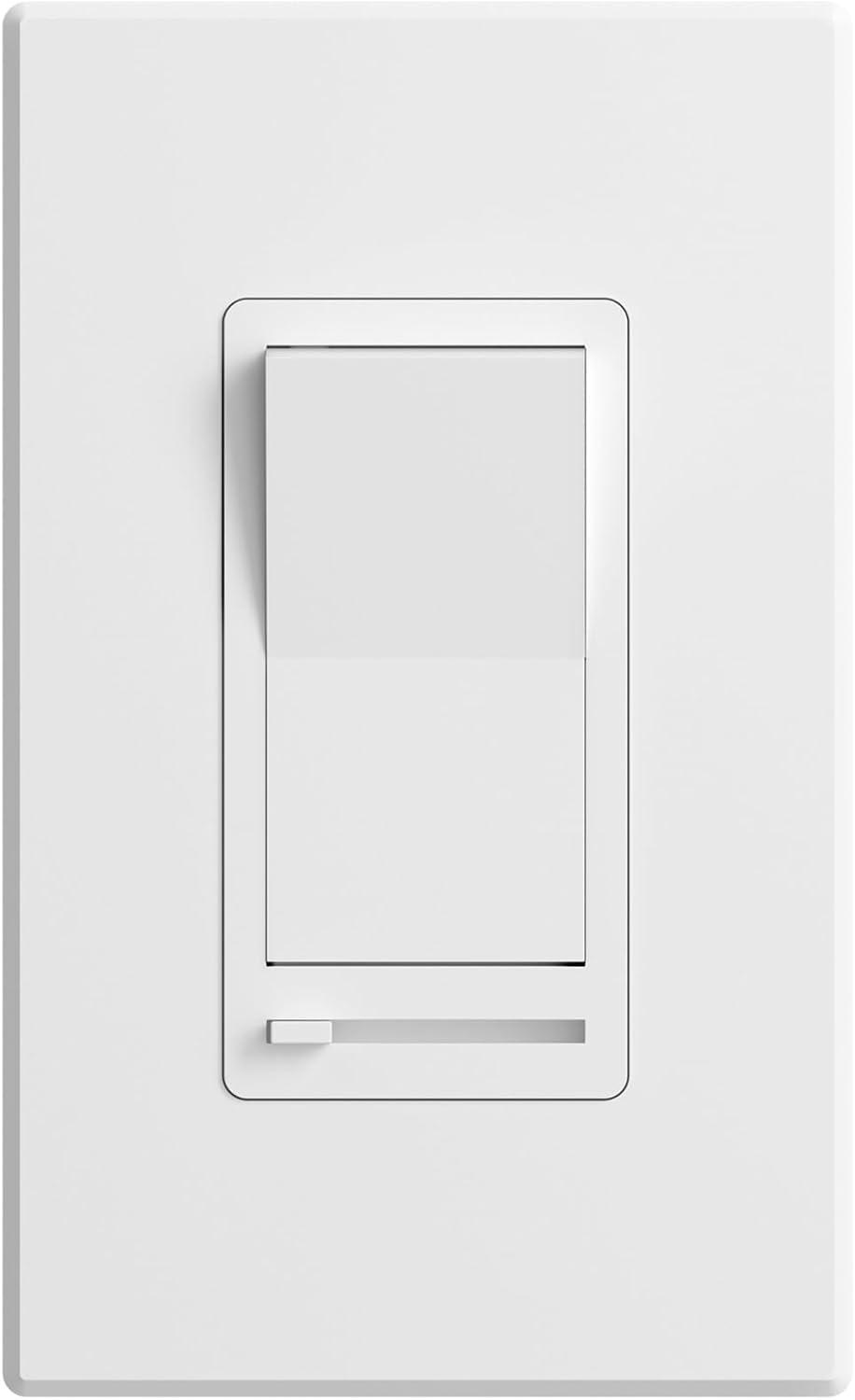 White Single-Pole or 3-Way Slide Control Dimmer Switch