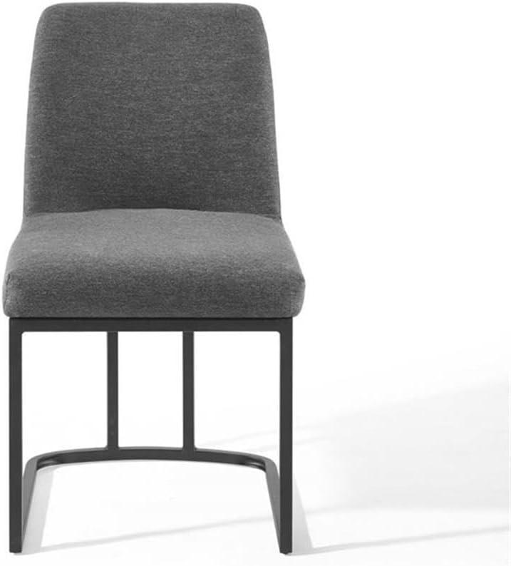 Modway Amplify Sled Base Upholstered Fabric Dining Side Chair