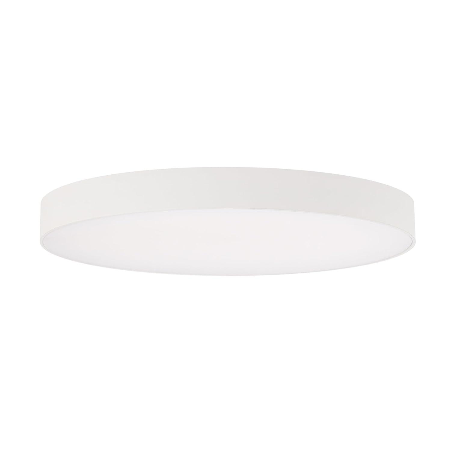 WAC Limited Edgeless Round Acrylic Dimmable LED Flush Mount Light With Color Temperature Switch: 2700K, 3000K, 3500K, 4000K, and 5000K
