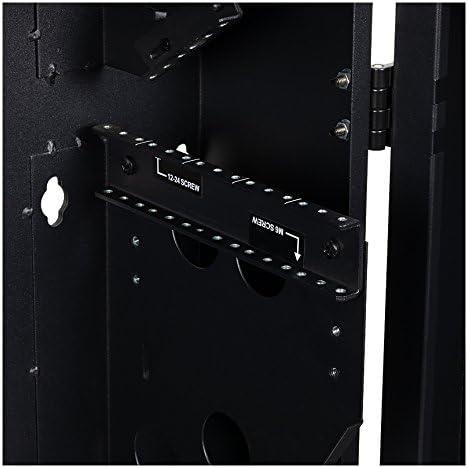 NavePoint 5U Vertical Server Rack Enclosure, Low Profile, 20" Deep, Max Weight Capacity 150lbs - 5U Network Cabinet Vertical Wall Mount, Perforated, Black
