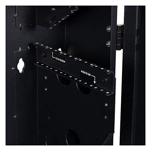 NavePoint 5U Vertical Server Rack Enclosure, Low Profile, 20" Deep, Max Weight Capacity 150lbs - 5U Network Cabinet Vertical Wall Mount, Perforated, Black