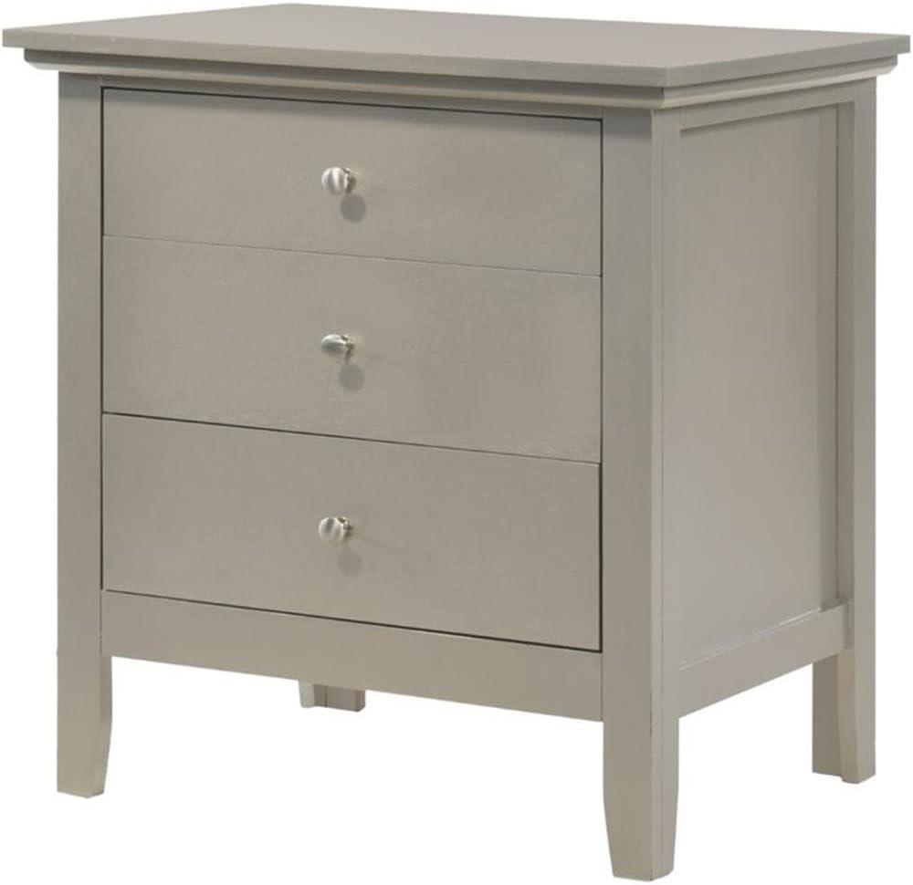 Hammond 3 - Drawer Nightstand Bed Side Table Wood Nightstand Small Bedside Table And Dresser