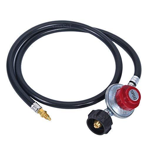 Adjustable High Pressure Propane Regulator with 4ft Hose