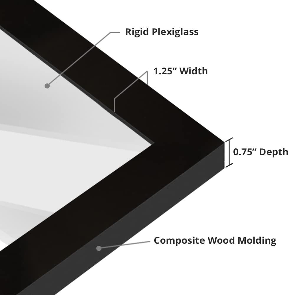 WallsThatSpeak Black Picture Frame - Set of 4 (Set of 4)