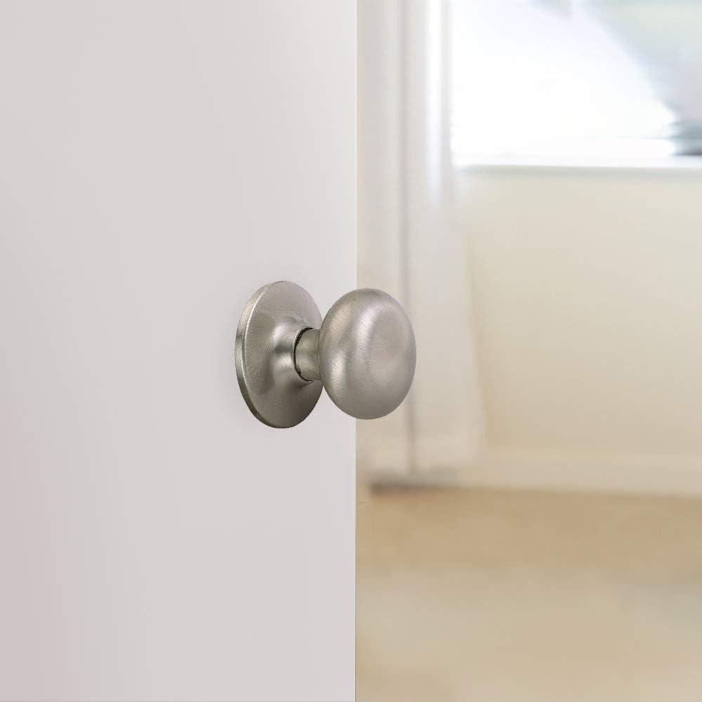 Design House 753301 Cambridge 2-Way Adjustable Passage Door Knob, Satin Nickel