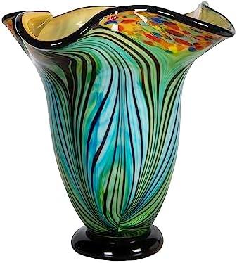 Dale Tiffany Kalmia Hand Blown Art Glass Vase