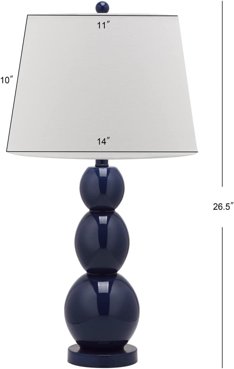 Jayne 3 Sphere Table Lamp (Set of 2) - Navy - Safavieh.