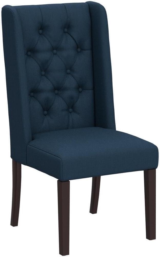 Christopher Knight Home Set of 2 Blythe Tufted Dining Chairs Navy Blue: Polyester Upholstery, Hardwood Frame