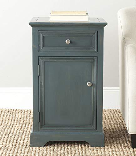 Jarome Nightstand with Storage - Dark Teal - Safavieh.