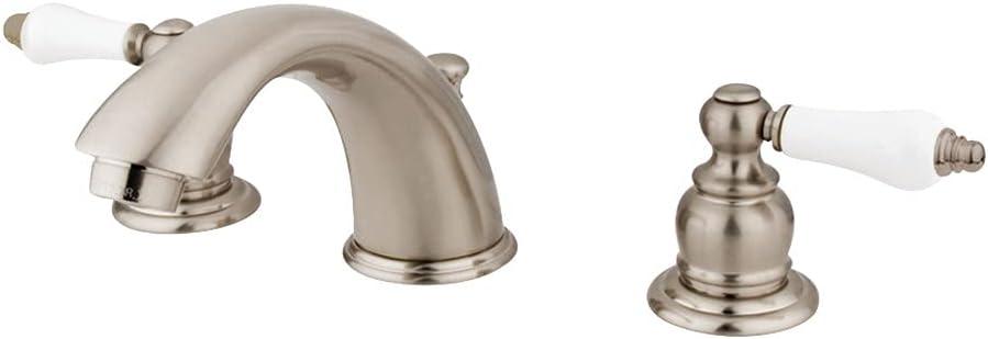 Kingston Brass KB978B Widespread Bathroom Faucet, Brushed Nickel