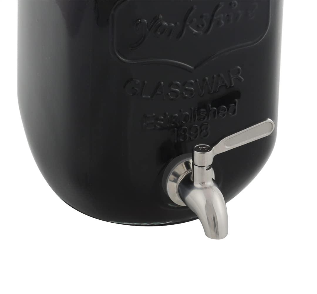 Polished Stainless Steel Beverage Dispenser Replacement Spigot Set