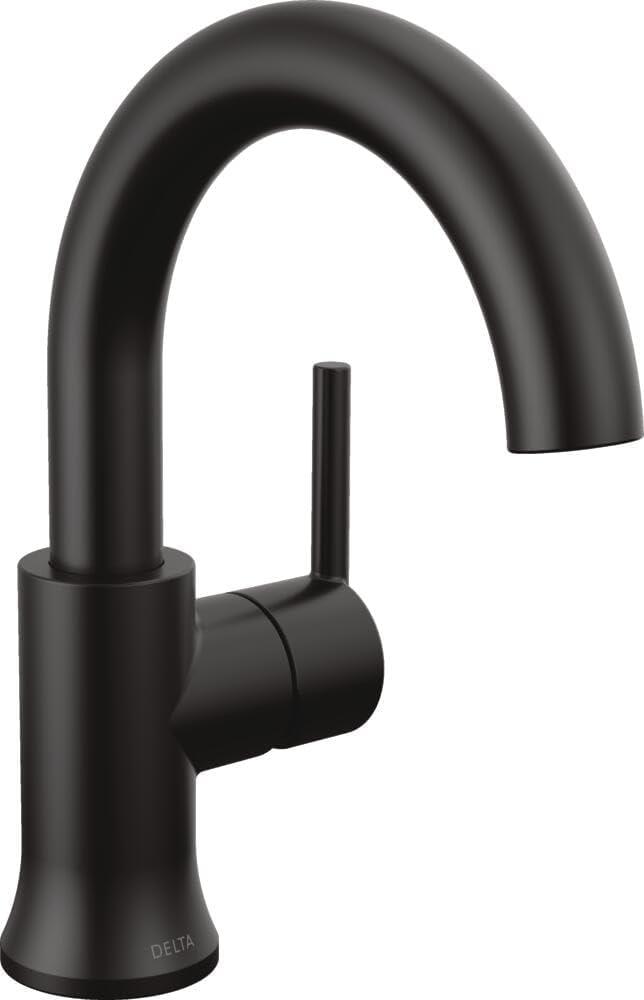 Elegant Modern Bronze Single Hole Bathroom Faucet with ADA Compliance