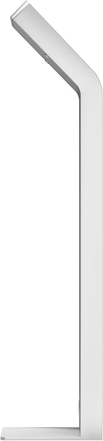 Tablet Kiosk Station – CTA Premium Heavy Duty Large Locking Floor Stand with Interior Cable Routing System for iPad 7th/ 8th/ 9th Gen 10.2” and Other 9-11” Tablets (PAD-KSDKW) – White