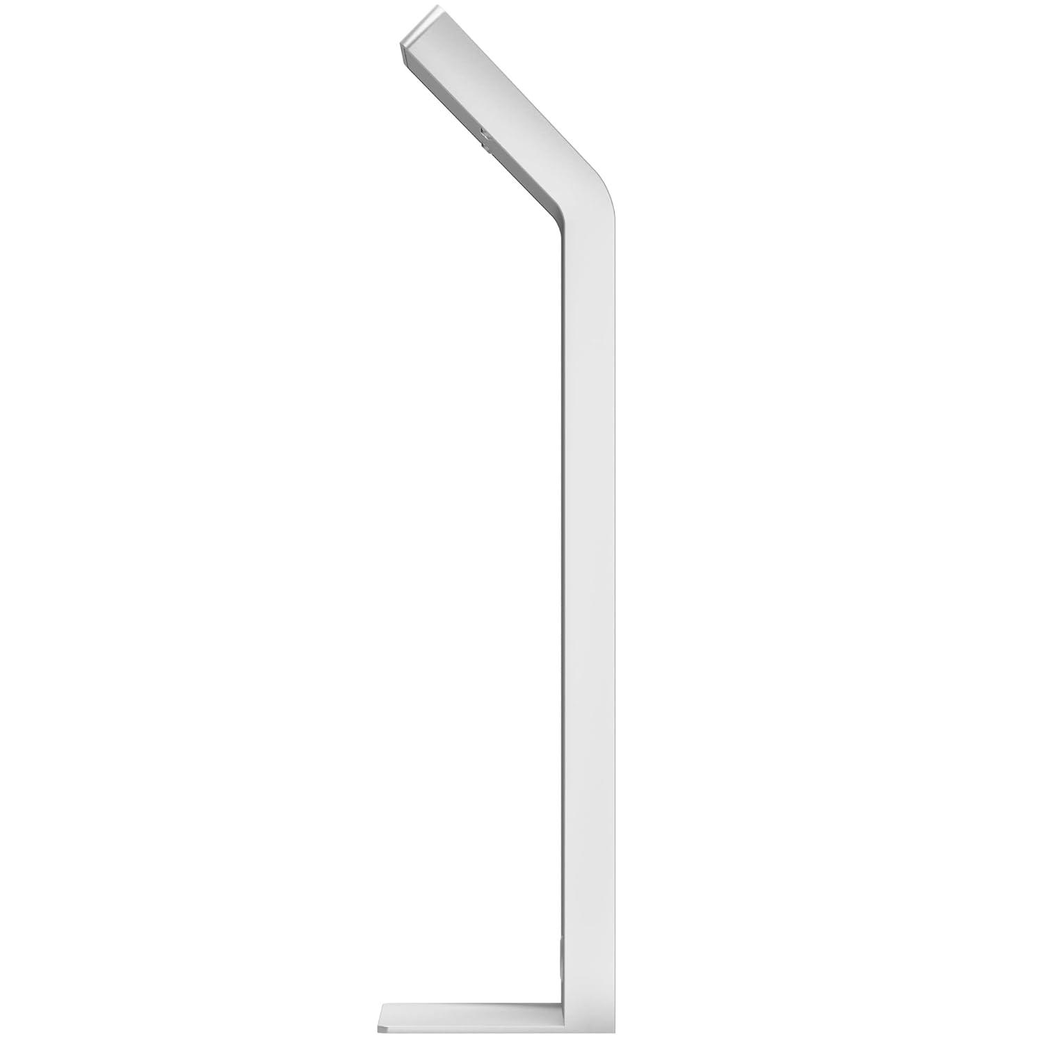 Tablet Kiosk Station – CTA Premium Heavy Duty Large Locking Floor Stand with Interior Cable Routing System for iPad 7th/ 8th/ 9th Gen 10.2” and Other 9-11” Tablets (PAD-KSDKW) – White