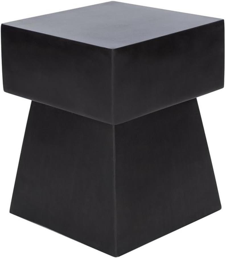 Zen Accent Stool - Indoor/Outdoor - VNN1000 - Black - Safavieh