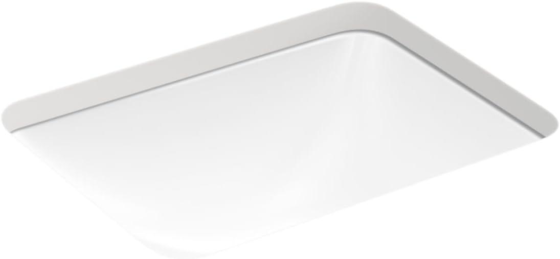 Caxton™ Kohler Rectangle 20-1/4" Undermount Bathroom Sink with Overflow